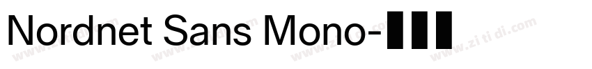 Nordnet Sans Mono字体转换